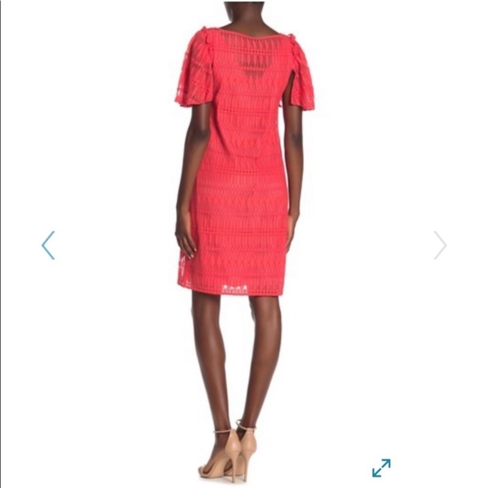 Trina Turk Ellington Lace Knit Dress Coral SZ S NWT - Picture 5 of 7